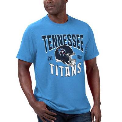 Shop G-iii Sports By Carl Banks Navy/light Blue Tennessee Titans T-shirt & Full-zip Hoodie Combo Set