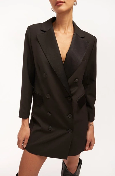 Shop Equipment Jasper Long Sleeve Blazer Dress In True Black