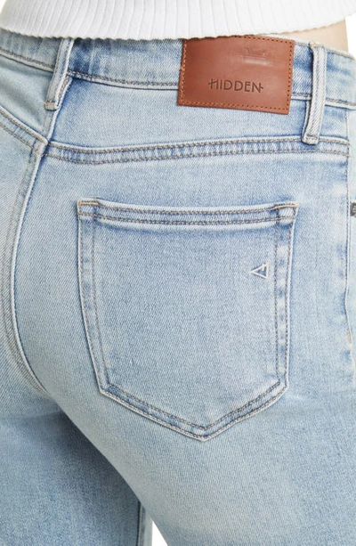 Hidden Jeans Clean Straight Leg Jeans In Light Wash