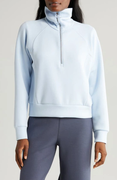 Shop Spanx ® Airessentials Half Zip Sweatshirt In Oxford