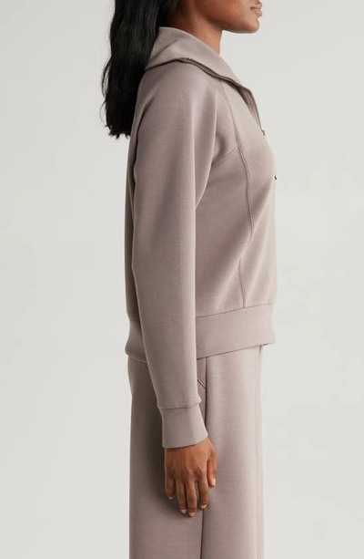 Spanx Airessentials Half Zip Sweatshirt In Smoke
