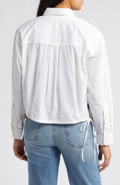 Shop Lucky Brand Utility Button-up Shirt In Bright White