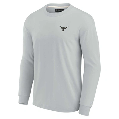 Shop Fanatics Signature Unisex  Gray Texas Longhorns Elements Super Soft Long Sleeve T-shirt