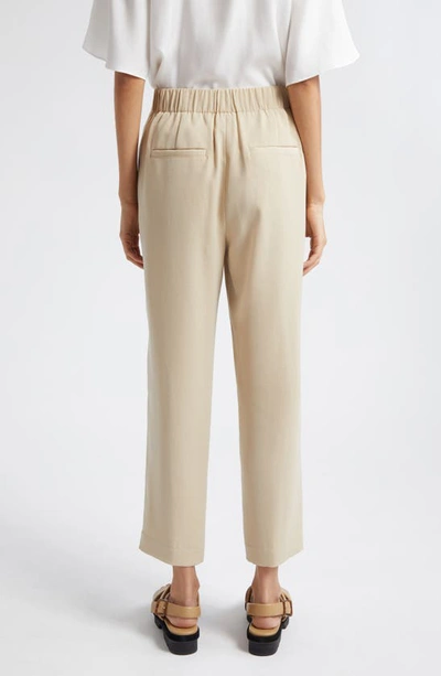 Shop Vince Tapered Pull-on Pants In White Oak