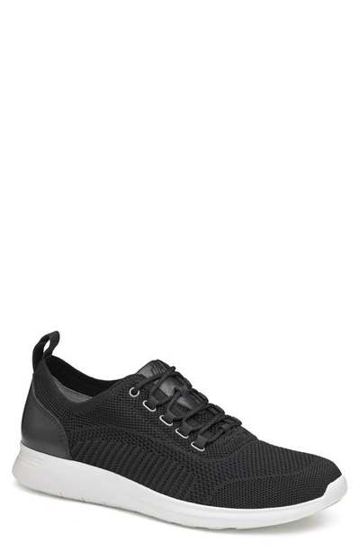 Shop J And M Collection Amherst Knit Sneaker In Black Knit