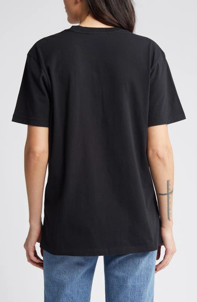 Shop Allsaints Stardust Oversize T-shirt In Washed Black