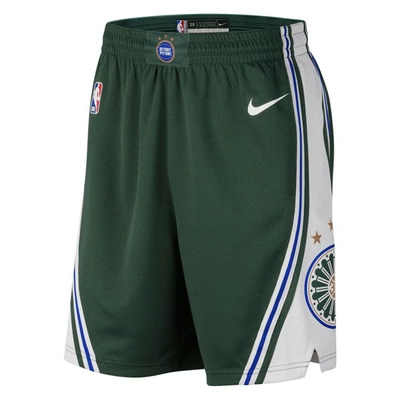 Shop Nike Green Detroit Pistons 2022/23 City Edition Swingman Shorts