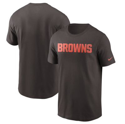 Shop Nike Brown Cleveland Browns Team Wordmark T-shirt