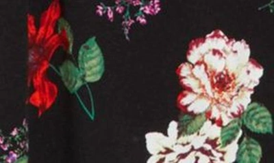 Shop Afrm Zion Floral Long Sleeve Dress In Fall Noir Floral