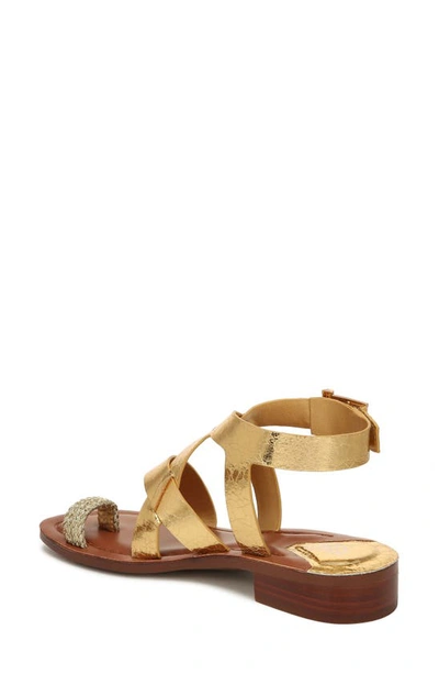 Franco Sarto Ina Toe Loop Sandal In Gold