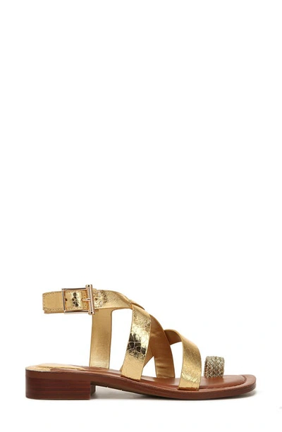 Franco Sarto Ina Toe Loop Sandal In Gold