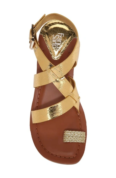 Franco Sarto Ina Toe Loop Sandal In Gold