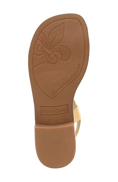Franco Sarto Ina Toe Loop Sandal In Gold