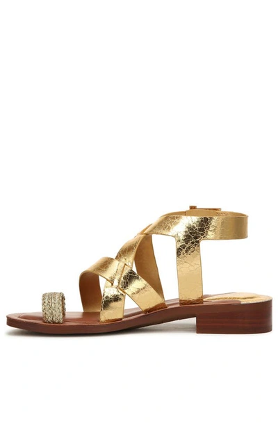 Franco Sarto Ina Toe Loop Sandal In Gold