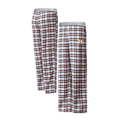 Shop Concepts Sport Navy/orange Houston Astros Sienna Flannel Sleep Pants