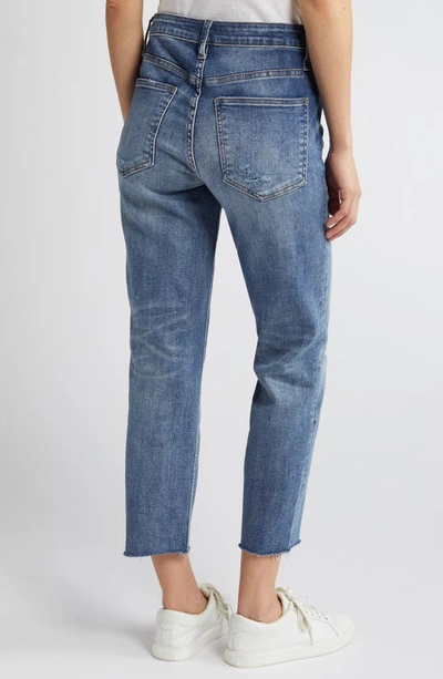 Shop Kut From The Kloth Rachael Fab Ab High Waist Raw Hem Mom Jeans In Charted