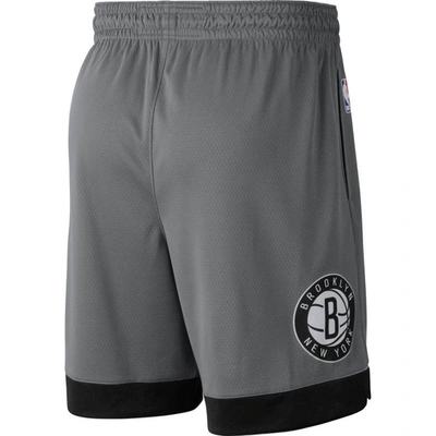 Shop Jordan Brand Charcoal Brooklyn Nets Statement Edition Swingman Shorts