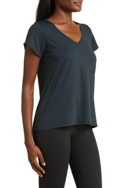 Shop Eleven By Venus Williams Match Point V-neck T-shirt In Midnight