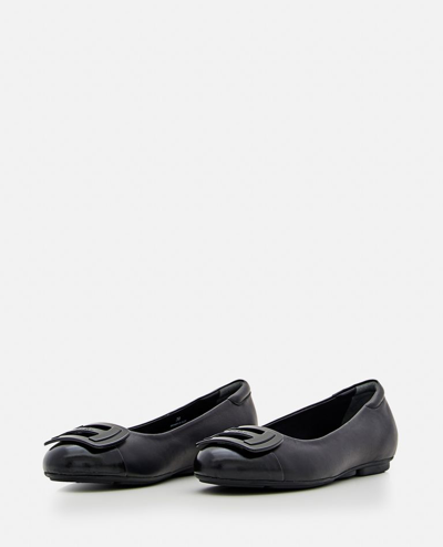 Shop Hogan H661 Patent Leather Ballet Flats In Black