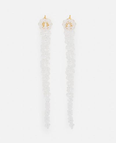 Shop Simone Rocha Drip Earrings In Transparent