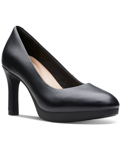 Shop Clarks Women's Ambyr 2 Braley High-heel Platform Pumps In Black Leather