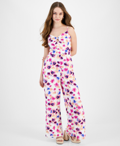 Shop Bar Iii Petite Sleeveless Jumpsuit, Created For Macy's In Tatiana Tropical