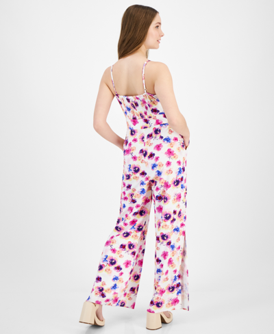 Shop Bar Iii Petite Sleeveless Jumpsuit, Created For Macy's In Tatiana Tropical