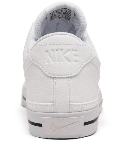 Shop Nike Men's Court Legacy Next Nature Casual Sneakers From Finish Line In White