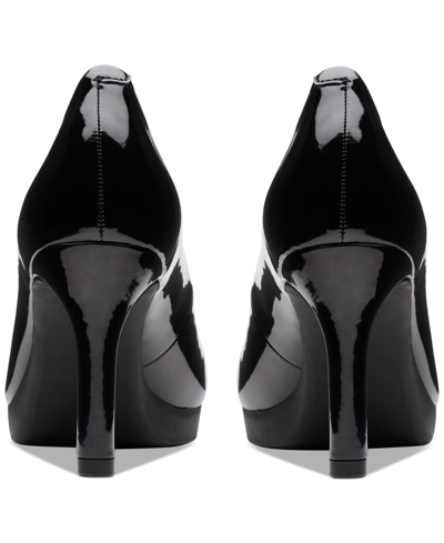 Shop Clarks Women's Ambyr 2 Braley High-heel Platform Pumps In Warm Beige Patent