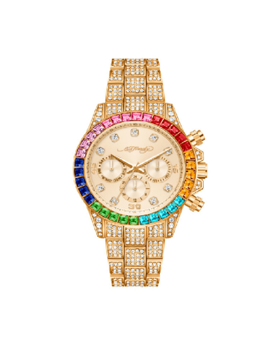 Ed Hardy Women's Quartz Shiny Rose Gold-tone Alloy Watch 40mm In Shiny Rose Gold