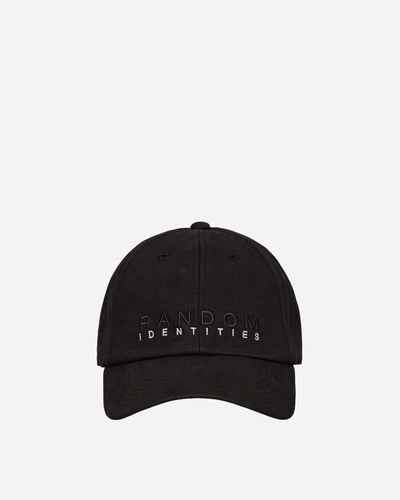 Shop Random Identities Sponsored Baseball Cap In Black