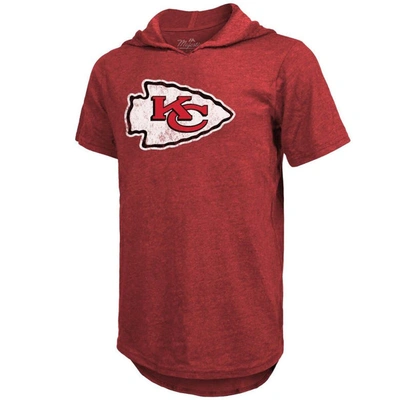 Shop Majestic Threads Patrick Mahomes Red Kansas City Chiefs Player Name & Number Tri-blend Slim Fit Hood
