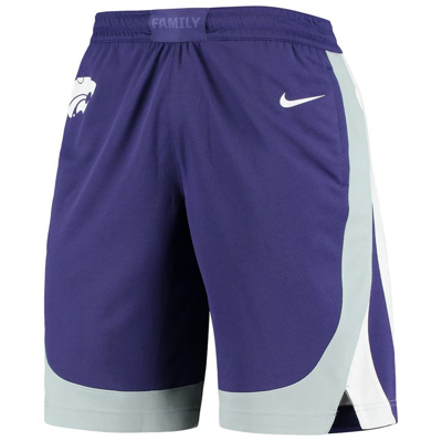 Shop Nike Purple Kansas State Wildcats Team Replica Basketball Shorts