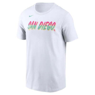 Shop Nike White San Diego Padres City Connect Wordmark T-shirt