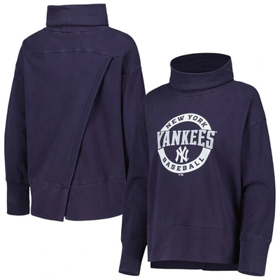 Shop Levelwear Navy New York Yankees Sunset Farm Team Pullover Sweatshirt
