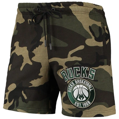 Shop Pro Standard Camo Milwaukee Bucks Team Shorts