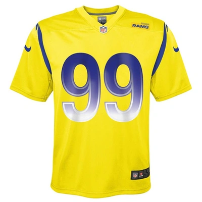 Shop Nike Youth  Aaron Donald Gold Los Angeles Rams Inverted Game Jersey
