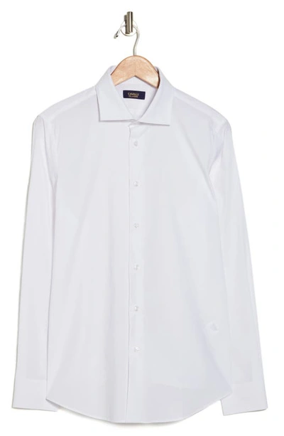 Shop Cavalli Class Comfort Fit Solid Dress Shirt In White