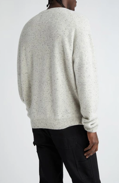 Shop Frenckenberger Cashmere Crewneck Sweater In Pointilsed Frost