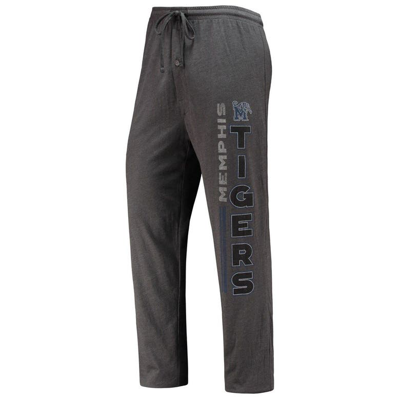 Shop Concepts Sport Heathered Charcoal/royal Memphis Tigers Meter T-shirt & Pants Sleep Set In Heather Charcoal