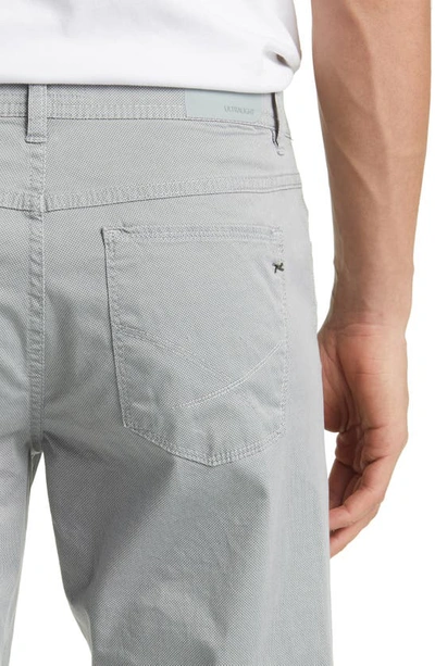 Shop Brax Cooper Microprint Ultralight Five-pocket Pants In Silver