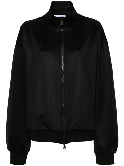 Shop Natasha Zinko Techno Bomber Jacket - Women's - Cotton/polyester/spandex/elastane In Black