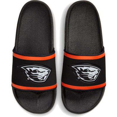 Shop Nike Oregon State Beavers Off-court Wordmark Slide Sandals In Black