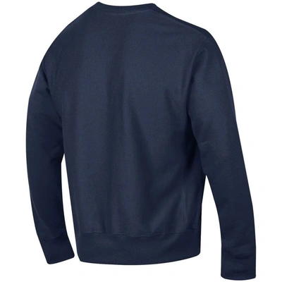 Shop Champion Navy Virginia Cavaliers Arch Reverse Weave Pullover Sweatshirt