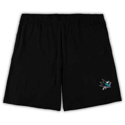 Shop Concepts Sport Black/heathered Charcoal San Jose Sharks Big & Tall T-shirt & Shorts Sleep Set