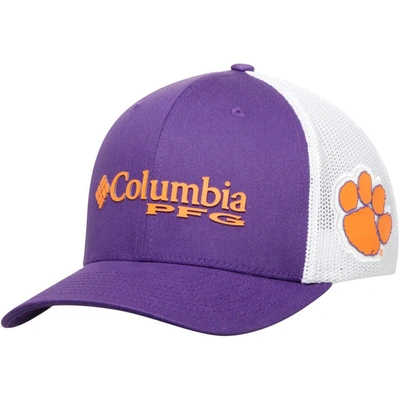 Shop Columbia Purple Clemson Tigers Collegiate Pfg Flex Hat