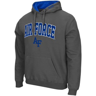 Shop Colosseum Charcoal Air Force Falcons Arch & Logo 3.0 Pullover Hoodie