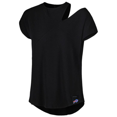 Shop Kiya Tomlin Black Pittsburgh Steelers Cut Out Tri-blend Shirt