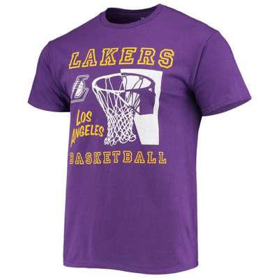 Shop Junk Food Purple Los Angeles Lakers Slam Dunk T-shirt
