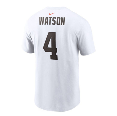 Shop Nike Deshaun Watson White Cleveland Browns Player Name & Number T-shirt